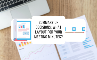 Summary of decisions: what layout for your meeting minutes?